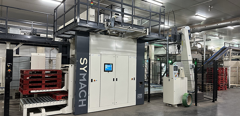 SYMACH 3500S conventional palletizer incorporates new technology SYMACH 3500S conventional palletizer incorporates new technology